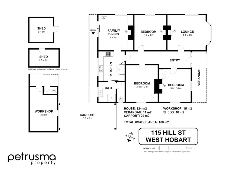Floorplan of Homely house listing, 115 Hill Street, West Hobart TAS 7000