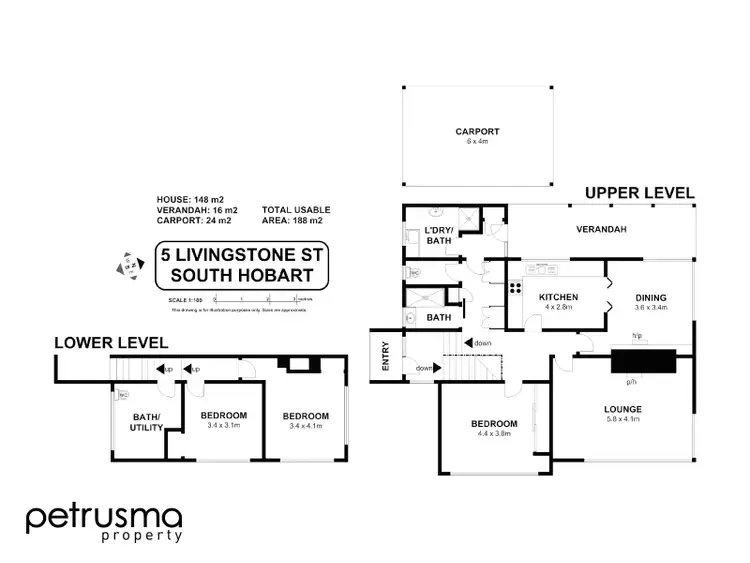 Floorplan of Homely house listing, 5 Livingston Street, South Hobart TAS 7004