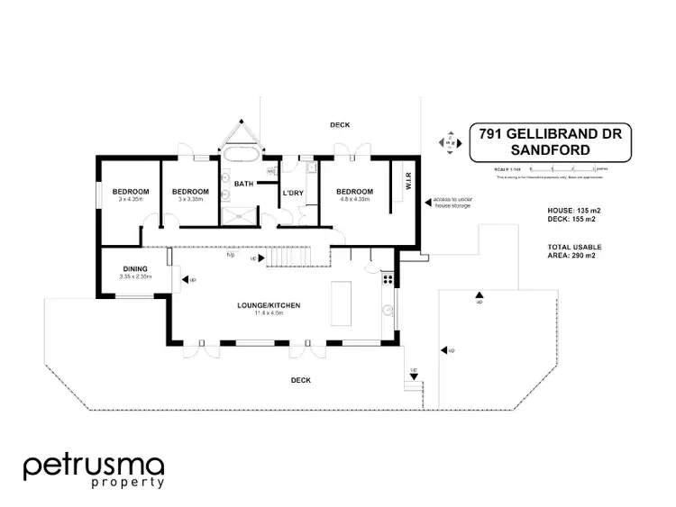 Floorplan of Homely house listing, 791 Gellibrand Drive, Sandford TAS 7020