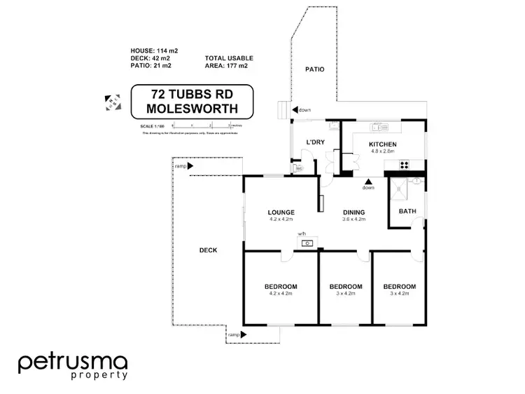 Floorplan of Homely house listing, 72 Tubbs Road, Molesworth TAS 7140