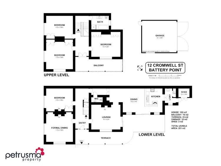 Floorplan of Homely house listing, 12 Cromwell Street, Battery Point TAS 7004