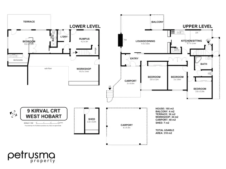 Floorplan of Homely house listing, 9 Kirval Court, West Hobart TAS 7000