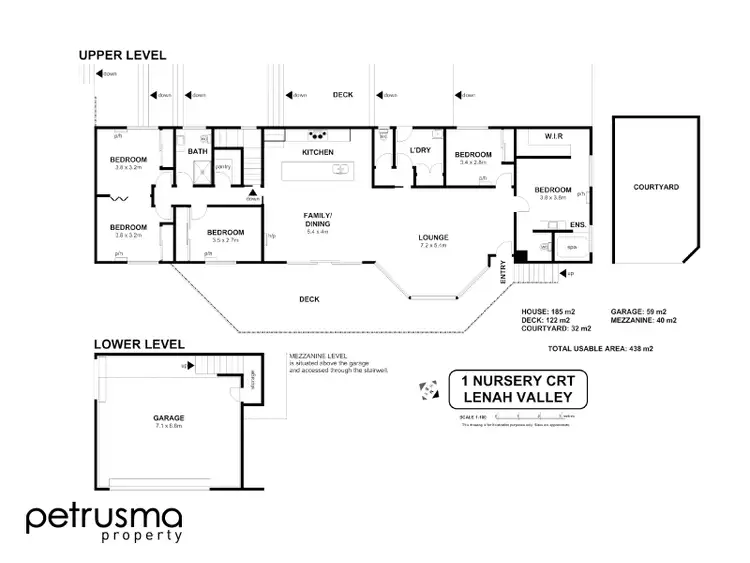Floorplan of Homely house listing, 1 Nursery Court, Lenah Valley TAS 7008