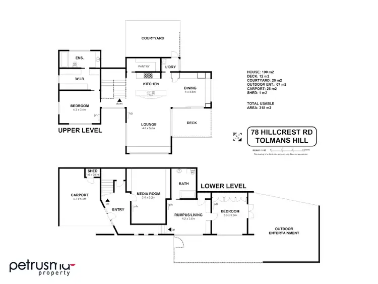 Floorplan of Homely house listing, 78 Hillcrest Road, Tolmans Hill TAS 7007