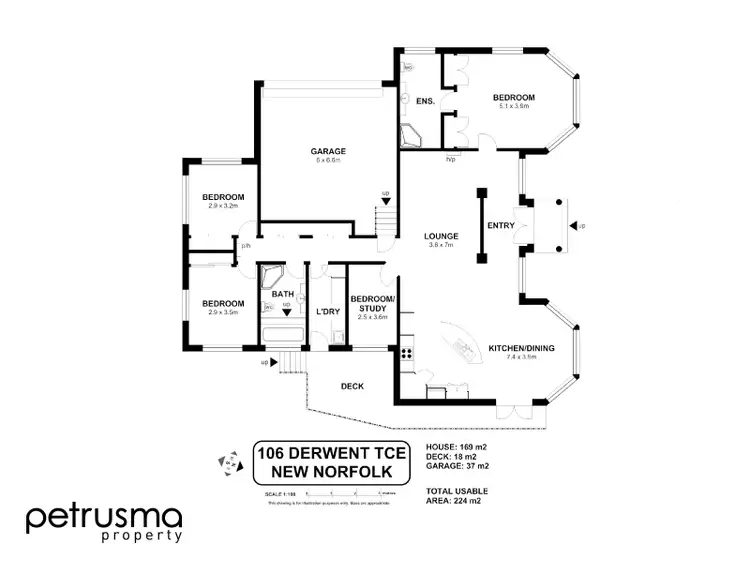 Floorplan of Homely house listing, 106 Derwent Terrace, New Norfolk TAS 7140