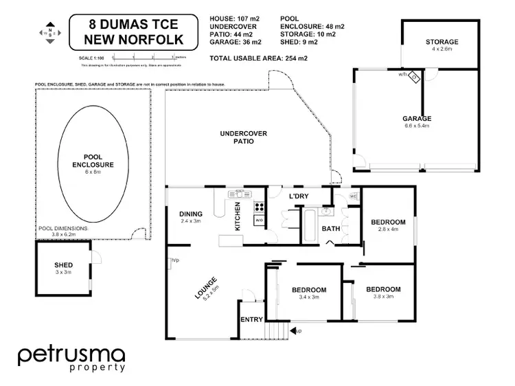 Floorplan of Homely house listing, 8 Dumas Terrace, New Norfolk TAS 7140