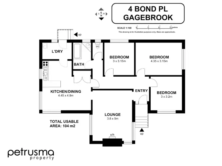 Floorplan of Homely house listing, 4 Bond Place, Gagebrook TAS 7030
