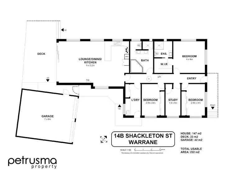 Floorplan of Homely unit listing, 2/14 Shackleton Street, Warrane TAS 7018