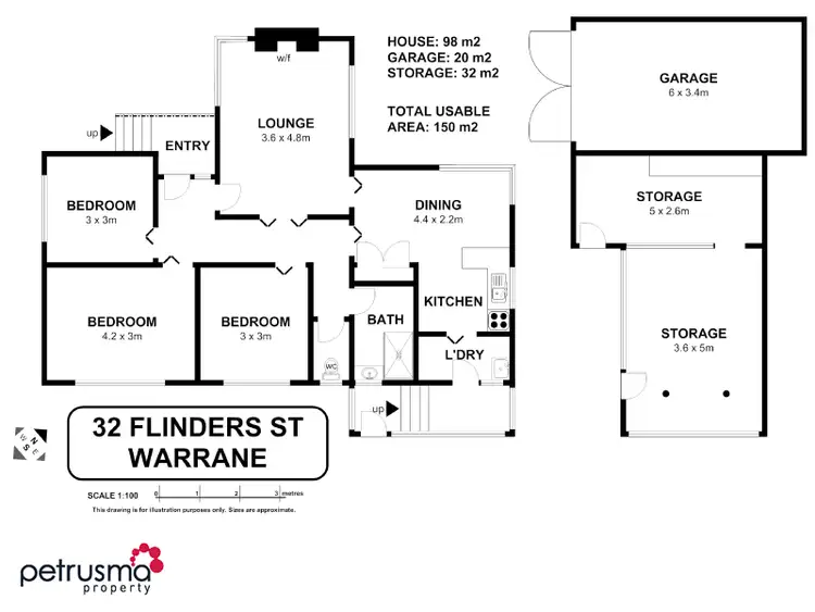 Floorplan of Homely house listing, 32 Flinders Street, Warrane TAS 7018
