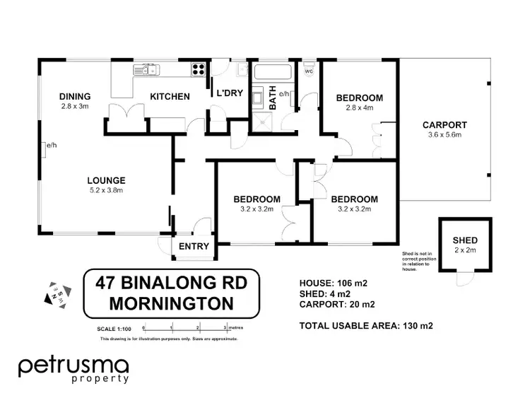 Floorplan of Homely house listing, 47 Binalong Road, Mornington TAS 7018