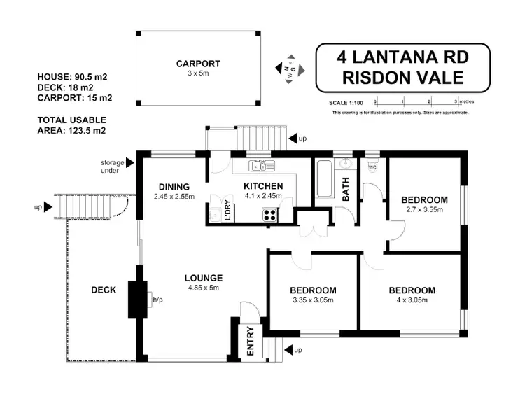 Floorplan of Homely house listing, 4 Lantana Road, Risdon Vale TAS 7016