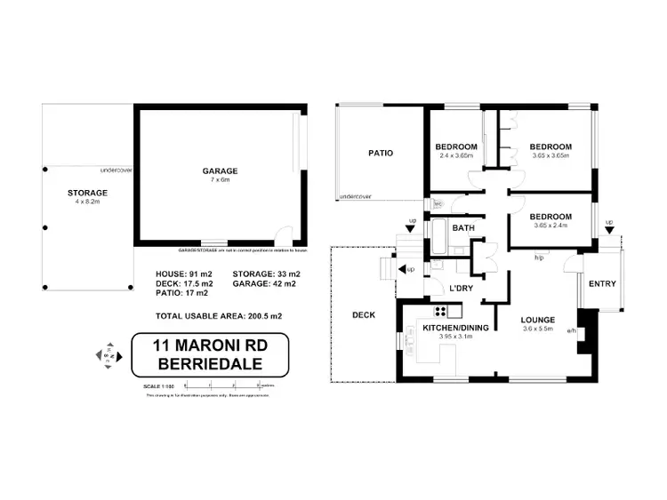 Floorplan of Homely house listing, 11 Maroni Road, Berriedale TAS 7011