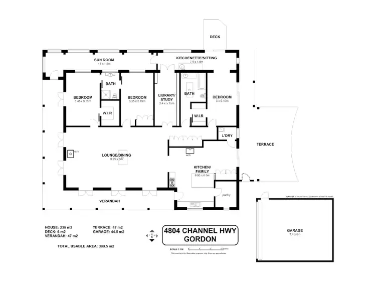 Floorplan of Homely house listing, 4804 Channel Highway, Gordon TAS 7150