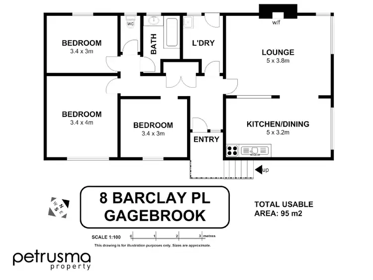Floorplan of Homely house listing, 8 Barclay Place, Gagebrook TAS 7030