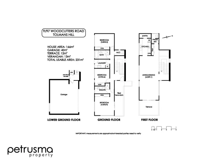 Floorplan of Homely unit listing, 9/97 Woodcutters Road, Tolmans Hill TAS 7007