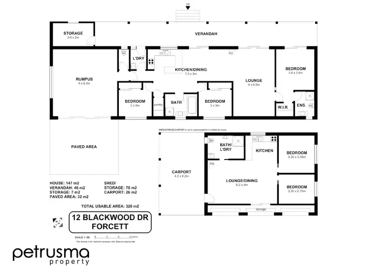 Floorplan of Homely house listing, 12 Blackwood Drive, Forcett TAS 7173