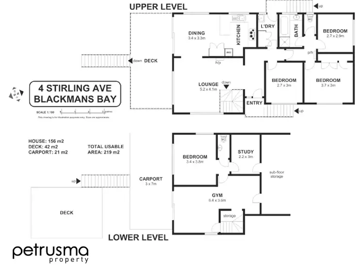 Floorplan of Homely house listing, 4 Stirling Avenue, Blackmans Bay TAS 7052