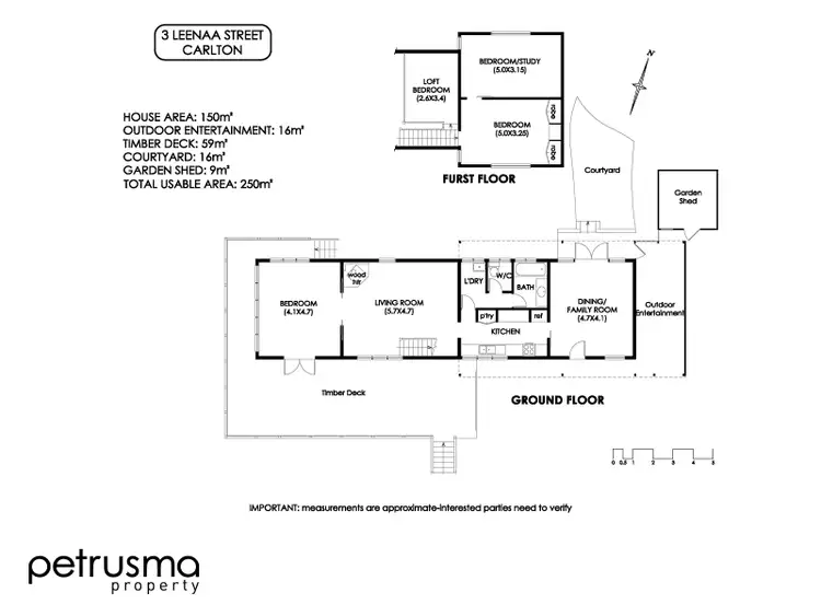 Floorplan of Homely house listing, 3 Leenaa Street, Carlton TAS 7173