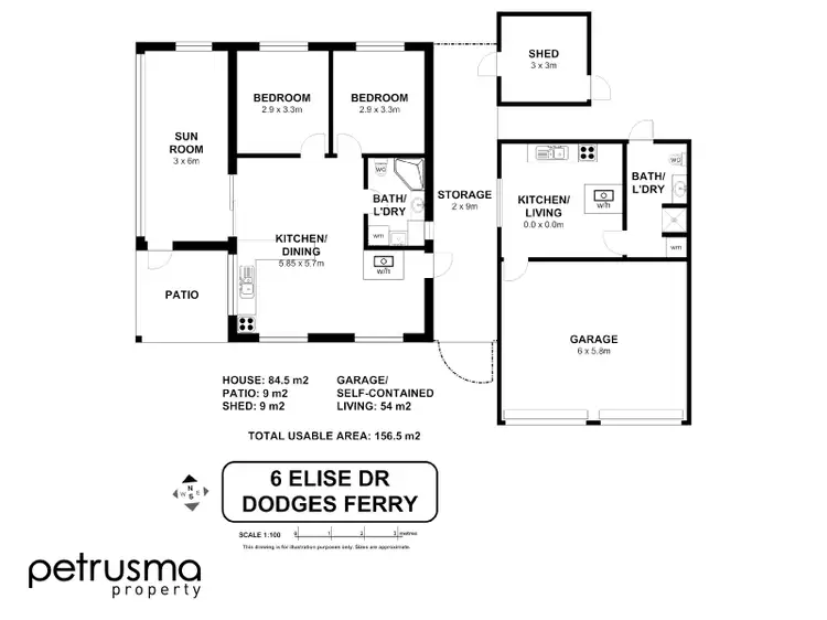 Floorplan of Homely house listing, 6 Elise Drive, Dodges Ferry TAS 7173