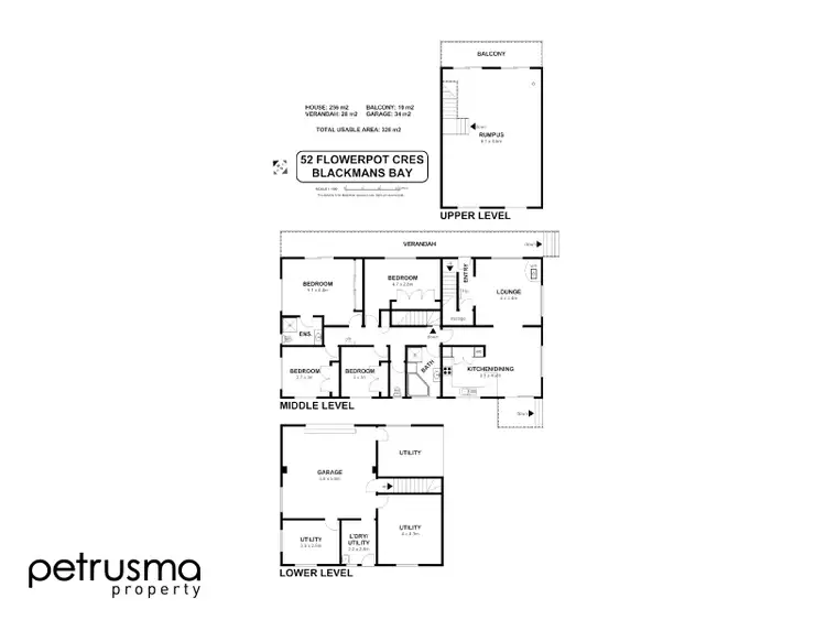 Floorplan of Homely house listing, 52 Flowerpot Crescent, Blackmans Bay TAS 7052