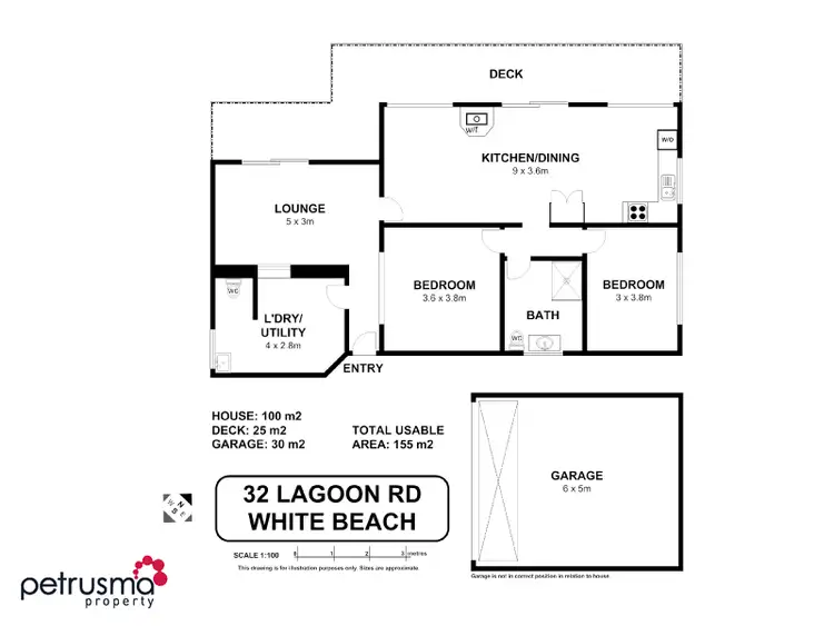 Floorplan of Homely house listing, 32 Lagoon Road, White Beach TAS 7184