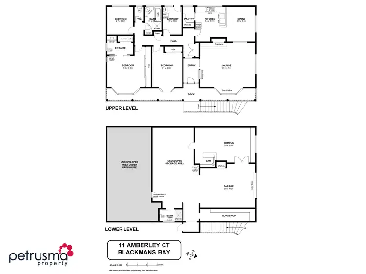Floorplan of Homely house listing, 11 Amberley Court, Blackmans Bay TAS 7052
