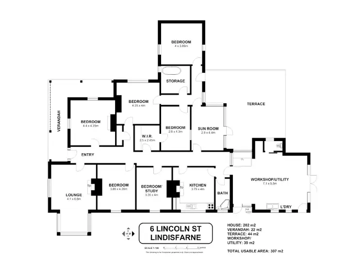 Floorplan of Homely house listing, 6 Lincoln Street, Lindisfarne TAS 7015