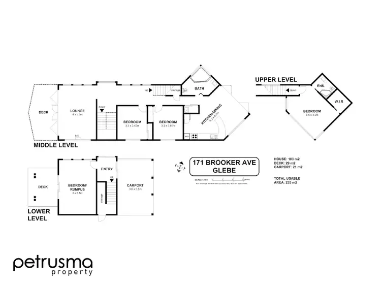 Floorplan of Homely house listing, 171 Brooker Avenue, Glebe TAS 7000