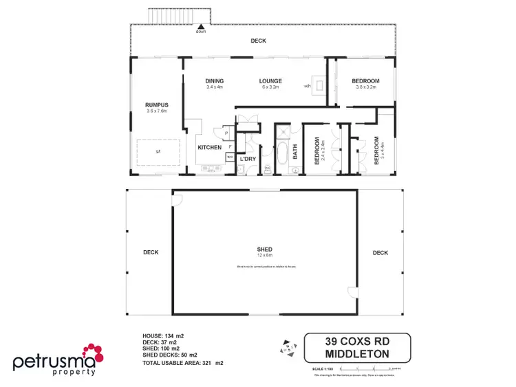 Floorplan of Homely house listing, 39 Coxs Road, Middleton TAS 7163