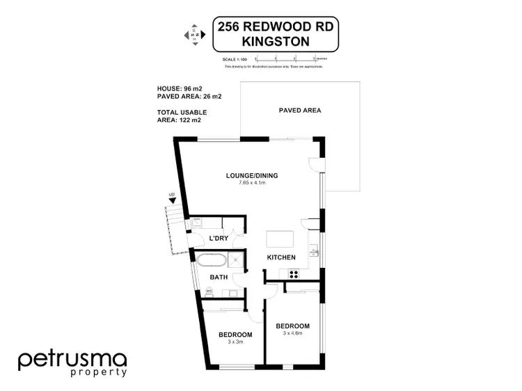 Floorplan of Homely house listing, 256 Redwood Road, Kingston TAS 7050