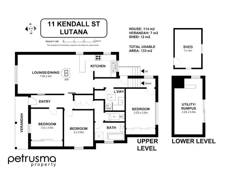 Floorplan of Homely house listing, 11 Kendall Street, Lutana TAS 7009