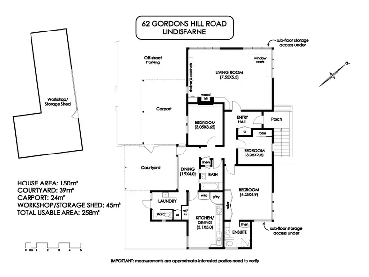 Floorplan of Homely house listing, 62 Gordons Hill Road, Lindisfarne TAS 7015