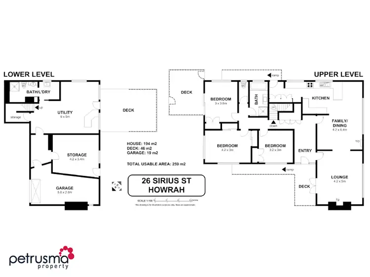 Floorplan of Homely house listing, 26 Sirius Street, Howrah TAS 7018