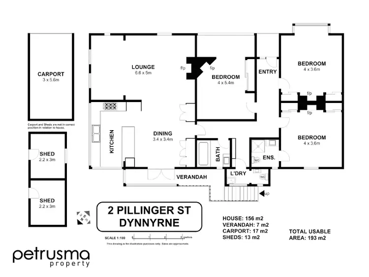 Floorplan of Homely house listing, 2 Pillinger Street, Dynnyrne TAS 7005