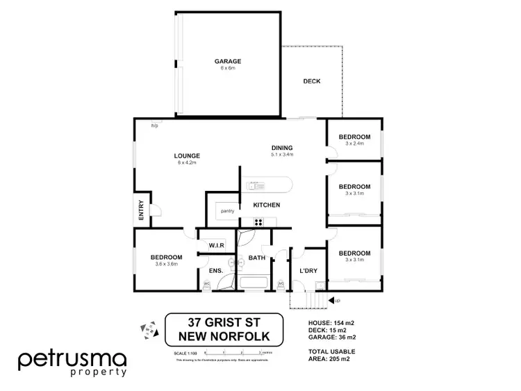 Floorplan of Homely house listing, 37 Grist Street, New Norfolk TAS 7140
