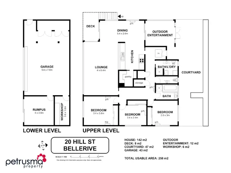 Floorplan of Homely house listing, 20 Hill Street, Bellerive TAS 7018