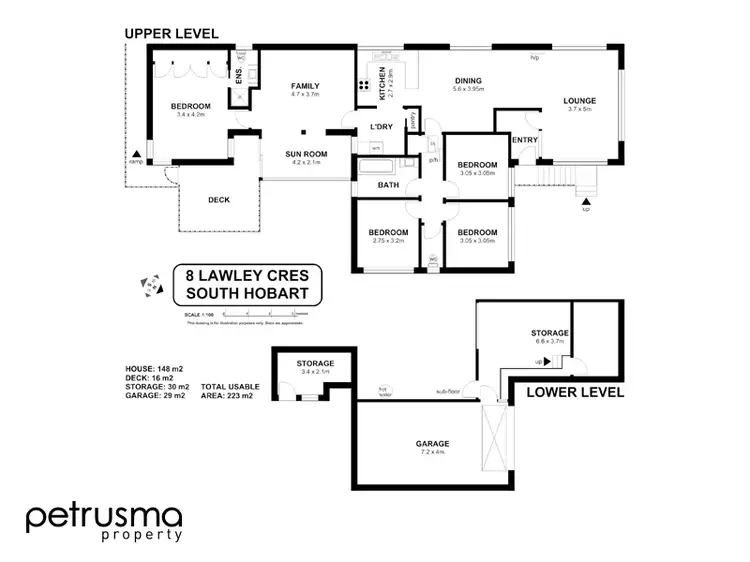 Floorplan of Homely house listing, 8 Lawley Crescent, South Hobart TAS 7004