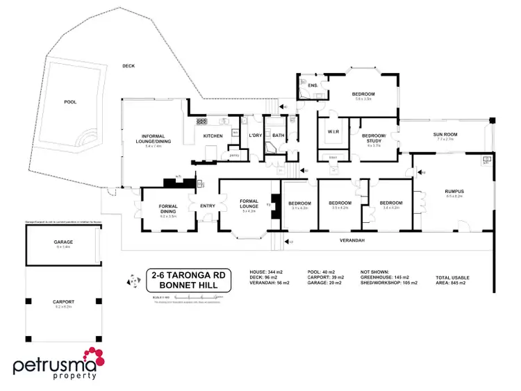 Floorplan of Homely house listing, 2-6 Taronga Road, Bonnet Hill TAS 7053