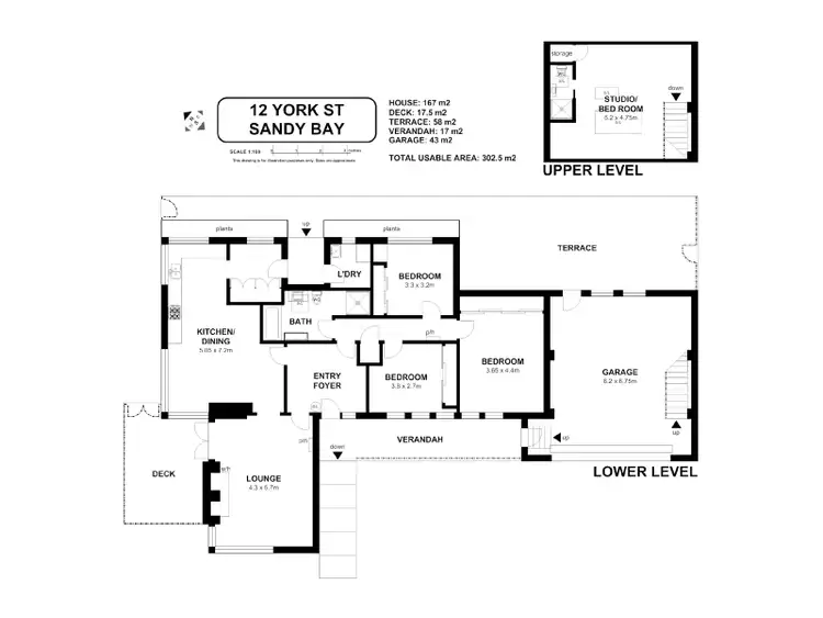 Floorplan of Homely house listing, 12 York Street, Sandy Bay TAS 7005