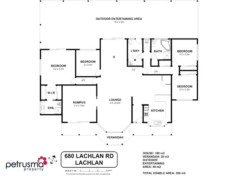 Floorplan of Homely house listing, 680 Lachlan Road, Lachlan TAS 7140
