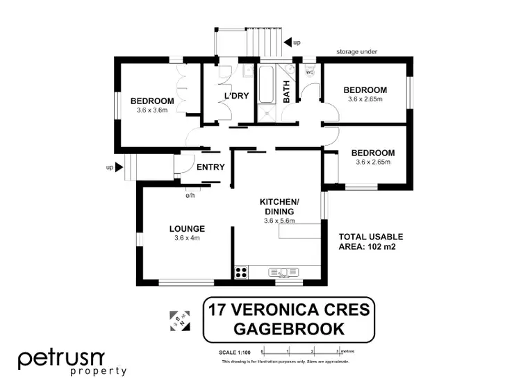 Floorplan of Homely house listing, 17 Veronica Cresent, Gagebrook TAS 7030