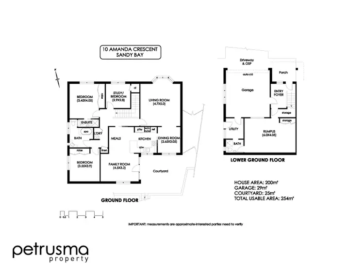 Floorplan of Homely house listing, 10 Amanda Crescent, Sandy Bay TAS 7005