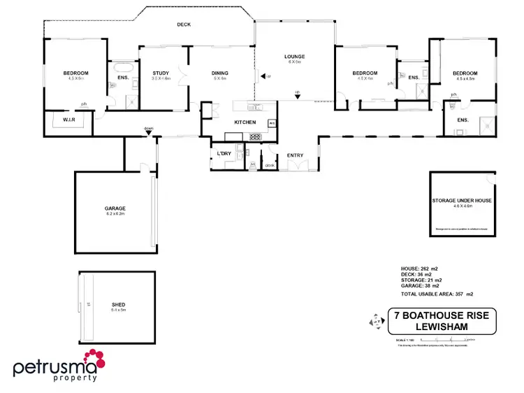 Floorplan of Homely house listing, 7 Boathouse Rise, Lewisham TAS 7173