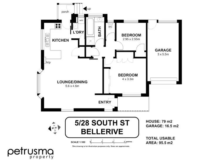Floorplan of Homely unit listing, 5/28 South Street, Bellerive TAS 7018