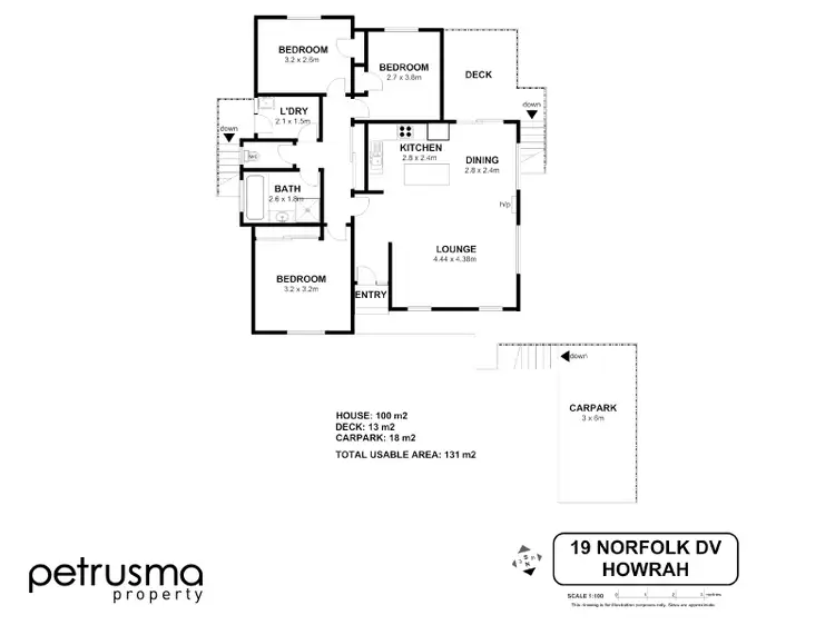 Floorplan of Homely house listing, 19 Norfolk Drive, Howrah TAS 7018