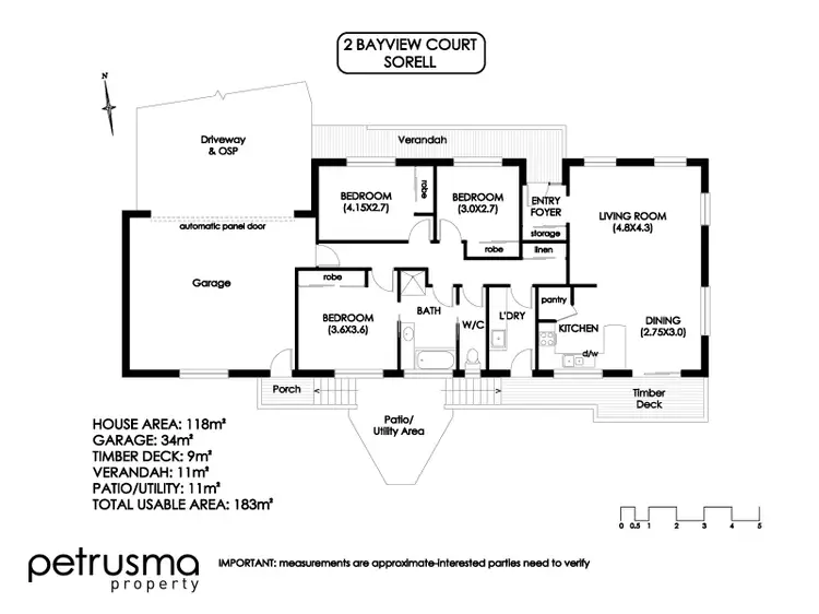 Floorplan of Homely house listing, 2 Bayview Court, Sorell TAS 7172