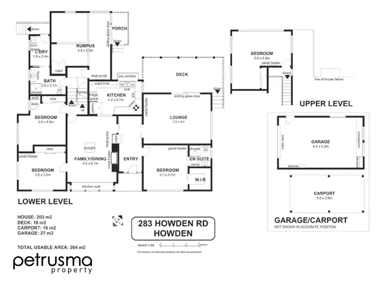 Floorplan of Homely house listing, 283 Howden Road, Howden TAS 7054