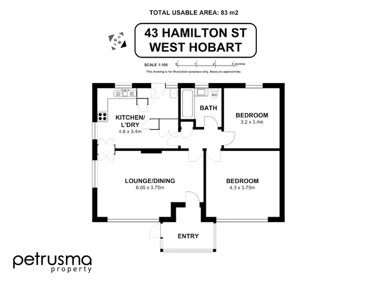 Floorplan of Homely house listing, 43 Hamilton Street, West Hobart TAS 7000