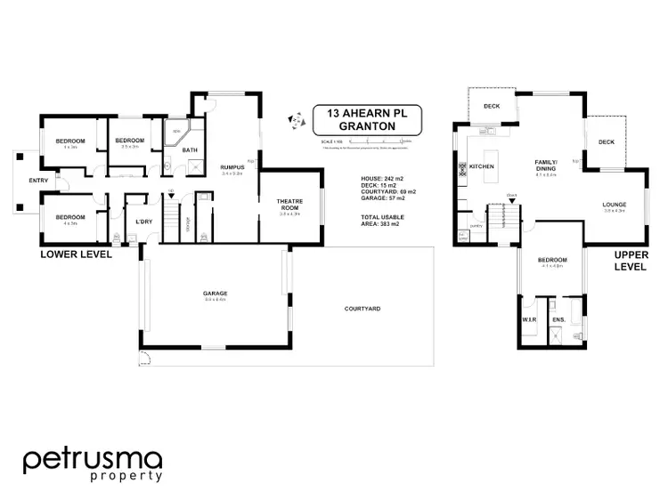 Floorplan of Homely house listing, 13 Aherne Place, Granton TAS 7030