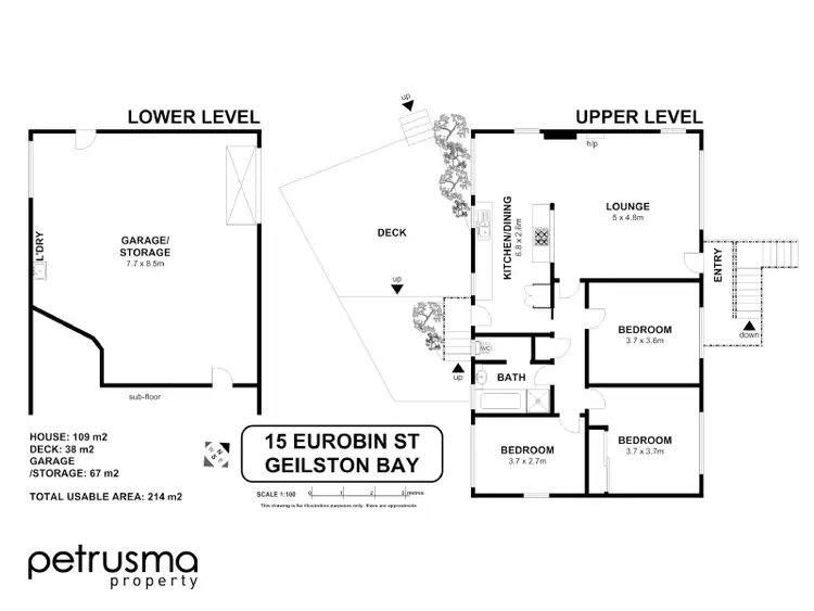 Floorplan of Homely house listing, 15 Eurobin Street, Geilston Bay TAS 7015
